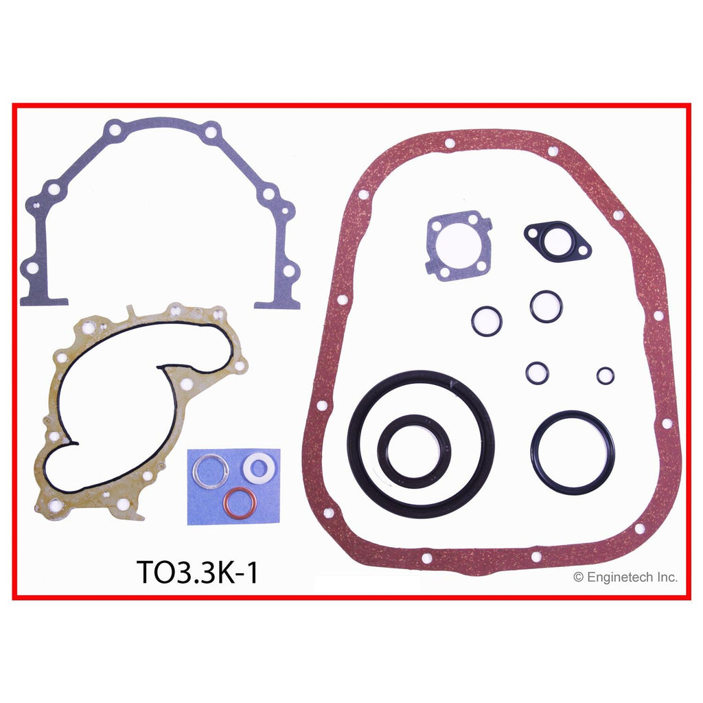 Enginetech TO3.3K-1 Engine Full Gasket Set for Toyota and Lexus Vehicles
