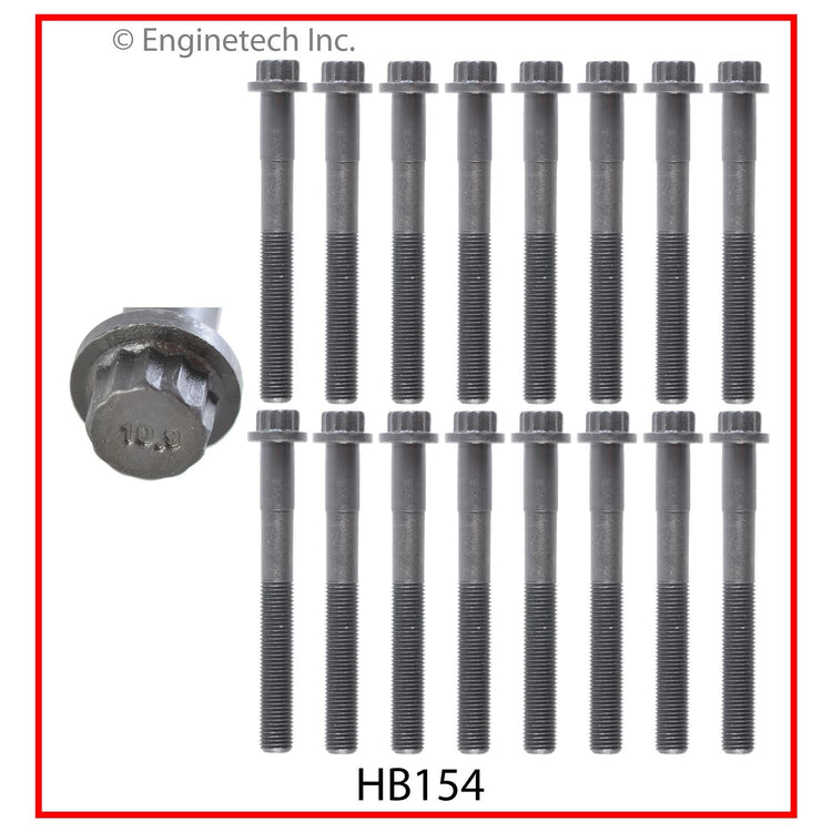 Enginetech Engine Cylinder Head Gasket Set for Toyota Tundra and Tacoma with Head Bolts (Part #TO3.4HS-AWB)