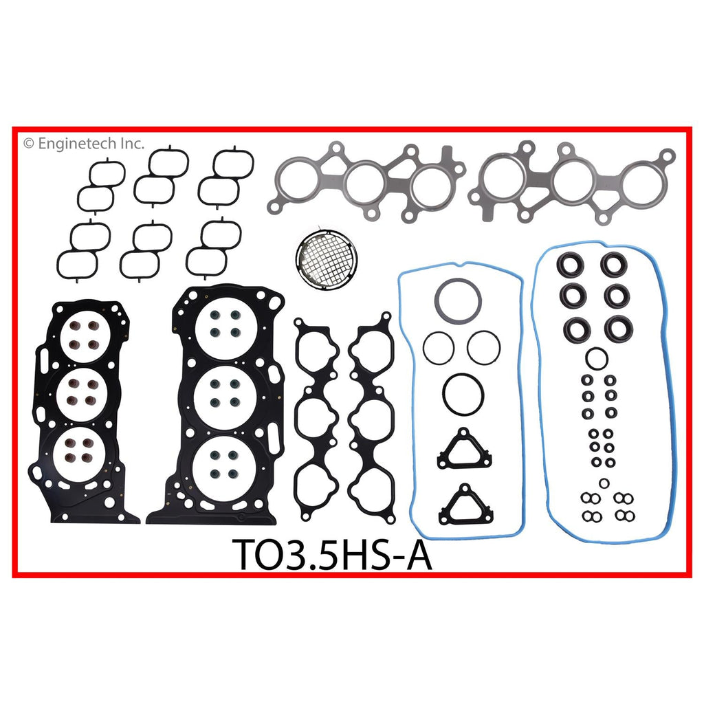 Enginetech TO3.5HS-A Engine Cylinder Head Gasket Set for Toyota and Lexus Vehicles