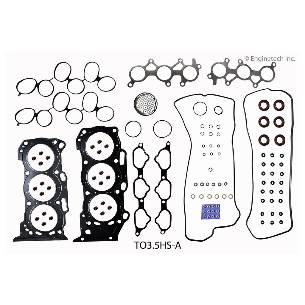 Enginetech Engine Full Gasket Set for Toyota and Lexus Vehicles - Part Number TO3.5K-1