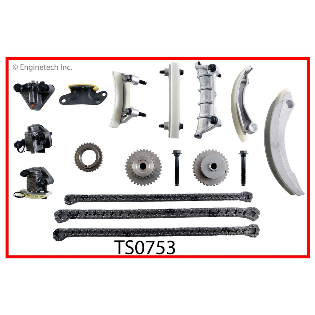 Enginetech TS0753 Engine Timing Set for 2010-2012 Saturn Vue, Buick Enclave, Chevrolet Malibu, and More