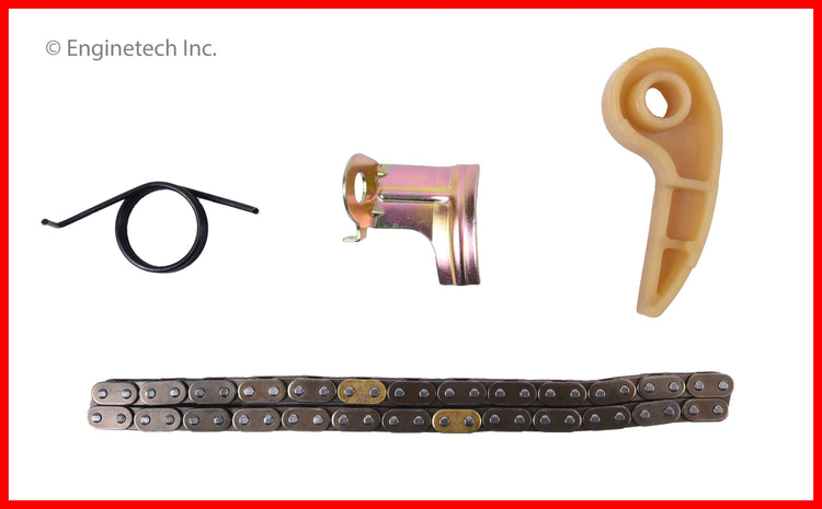 Enginetech TS1001 Engine Oil Pump Chain Set for Toyota and Scion Vehicles