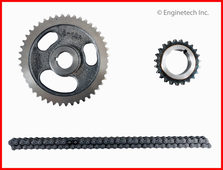Enginetech TS160 Engine Timing Set with Double Roller Chain and High Alloy Steel Sprockets