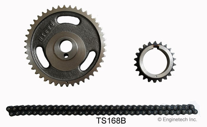 Enginetech TS168B Engine Timing Set with Double Roller Chain and Steel Sprockets