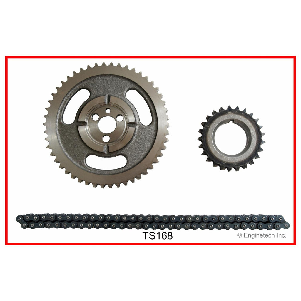 Enginetech TS168 Engine Timing Set with Double Roller Chain for Domestic and Import Engines