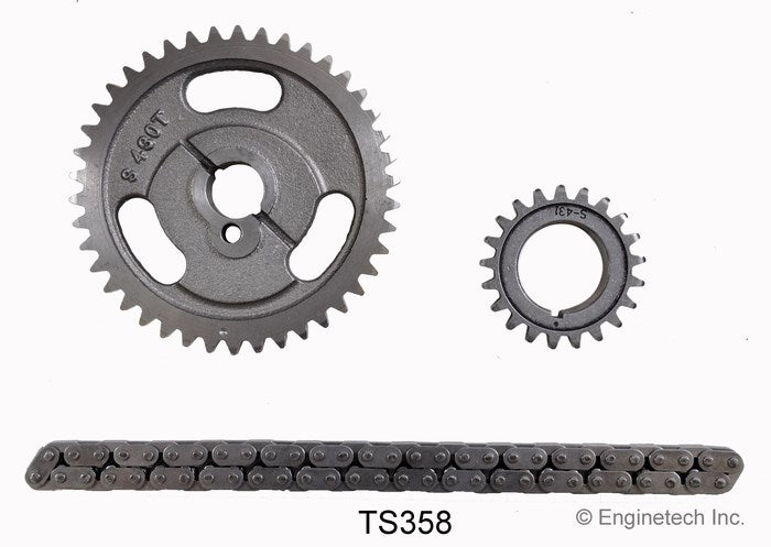 Enginetech TS358 Engine Timing Set with Double Roller Chain for Improved Durability