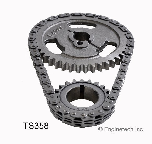 Enginetech TS358 Engine Timing Set with Double Roller Chain for Improved Durability