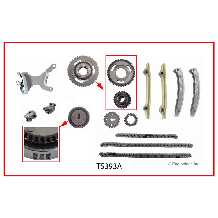 Enginetech TS393A Engine Timing Set for Dodge Ram 1500, Durango, Jeep Grand Cherokee