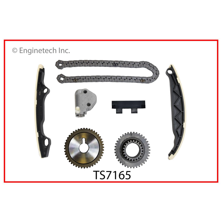 Enginetech TS7165 Engine Timing Set for Nissan Models - High-Quality Chain and Sprockets