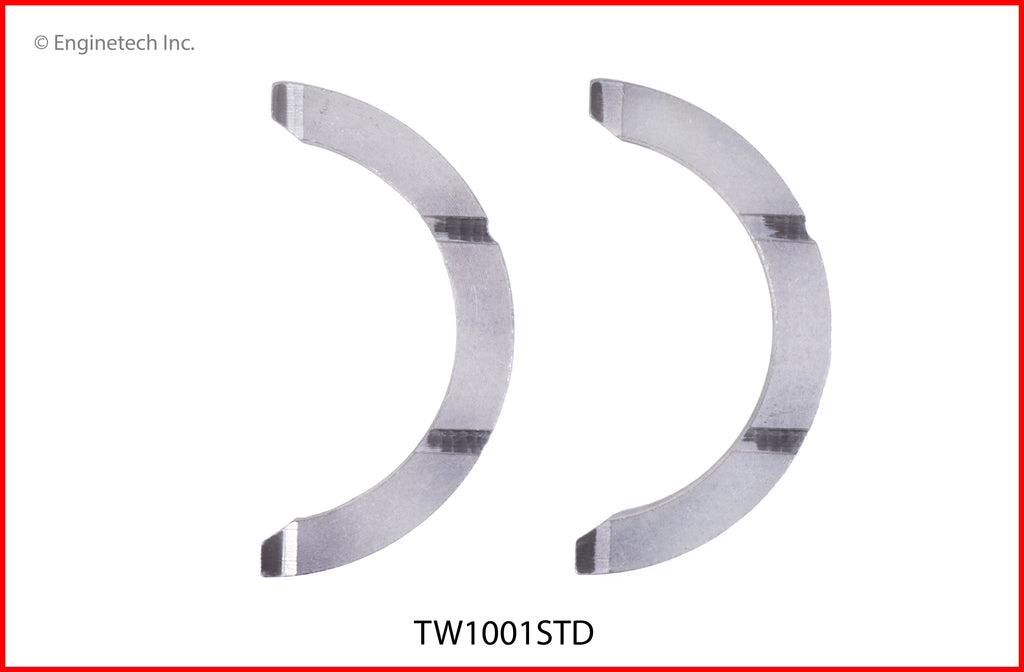 Enginetech TW1001STD Engine Crankshaft Thrust Washer for Honda Vehicles