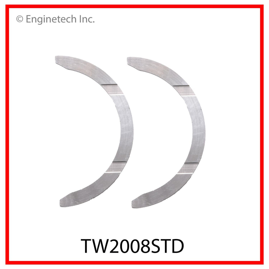 Enginetech TW2008STD Engine Crankshaft Thrust Washer for Mazda Vehicles