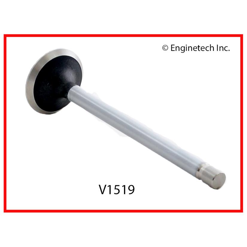 Enginetech V1519 Engine Exhaust Valve – Chrome Stem, 1.559 in Diameter, Standard Grade