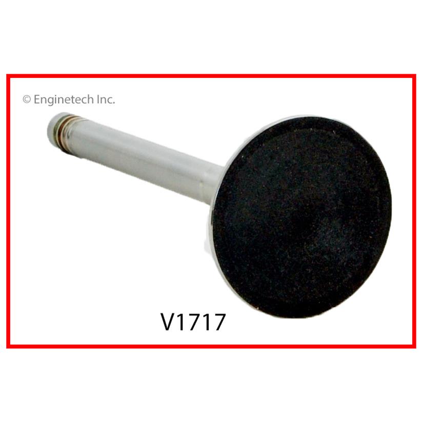 Enginetech V1717 Engine Exhaust Valve – High-Quality Chrome Stem, 1.736 in Diameter