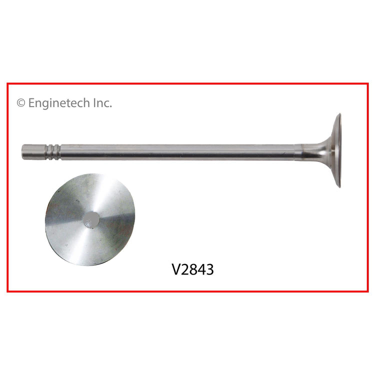 Enginetech V2843 Engine Exhaust Valve for Lincoln, Mercury, and Ford Mustangs