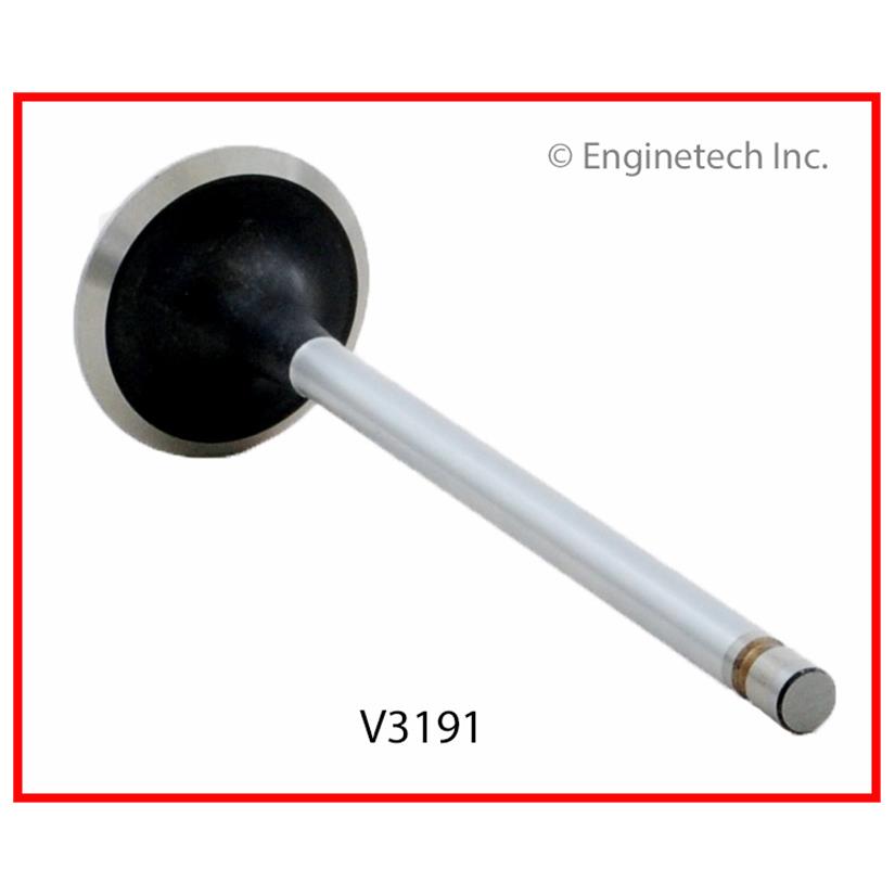 Enginetech V3191 Engine Exhaust Valve – Chrome Stem, 1.681 in Valve Head Diameter, 5.80 in Length