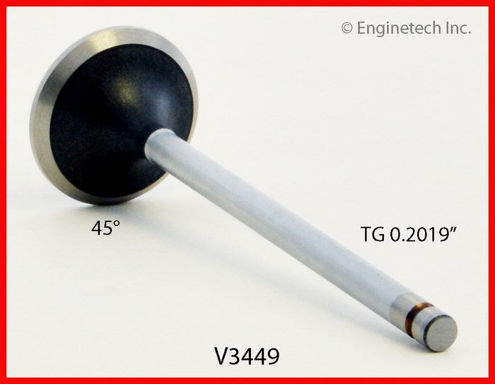 Enginetech V3449 Engine Exhaust Valve for Isuzu Hombre and Chevrolet S10