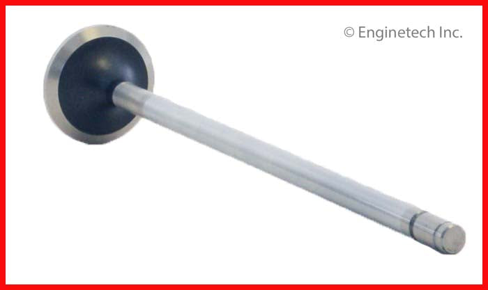 Enginetech V4369 Engine Exhaust Valve – Chrome Stem, 1.556 Inch Valve Head Diameter, 8.5 Inch Length