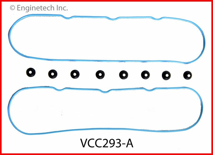 Enginetech VCC293-A Engine Valve Cover Gasket for GMC and Chevrolet Cars and Trucks