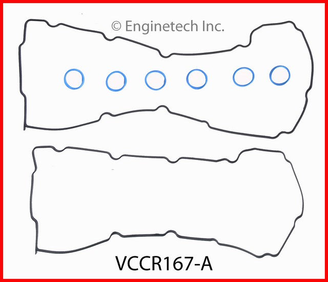 Enginetech VCCR167-A Engine Valve Cover Gasket for Dodge and Chrysler Vehicles