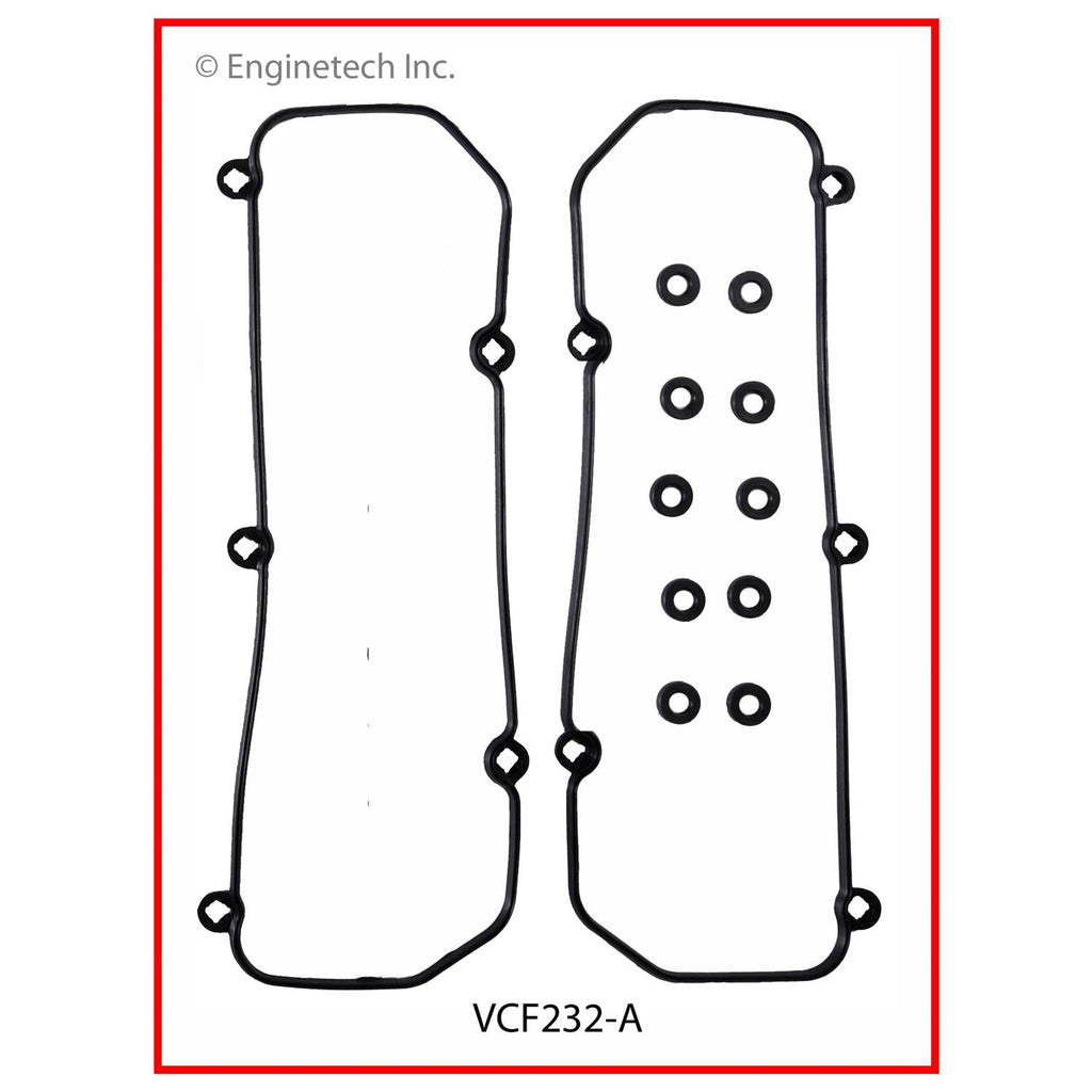 Enginetech VCF232-A Engine Valve Cover Gasket for Ford Trucks and SUVs