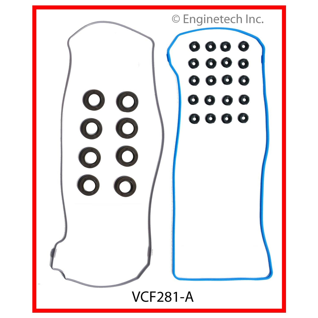 Enginetech VCF281-A Engine Valve Cover Gasket for Ford Trucks and Mustangs