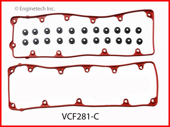 Enginetech VCF281-C Engine Valve Cover Gasket for Ford Trucks and More