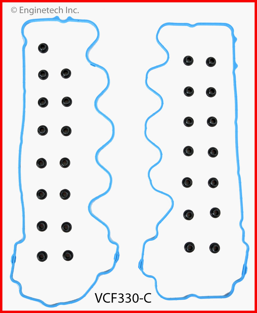 Enginetech VCF330-C Engine Valve Cover Gasket for Ford Trucks and SUVs