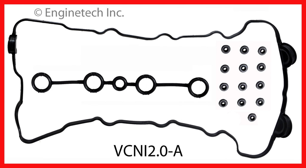 Enginetech Valve Cover Gasket for Nissan and Infiniti Vehicles (Part VCNI2.0-A)