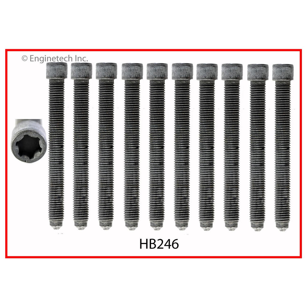 Enginetech VW1.8HS-AWB Engine Cylinder Head Gasket Set for Volkswagen Vehicles with Head Bolts