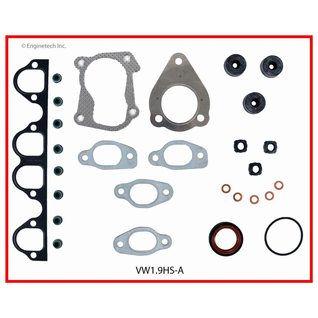 Enginetech VW1.9HS-A Engine Cylinder Head Gasket Set for Volkswagen Cars and Trucks
