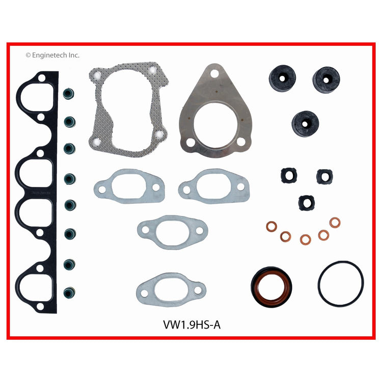 Enginetech VW1.9HS-A Engine Cylinder Head Gasket Set for Volkswagen Cars and Trucks