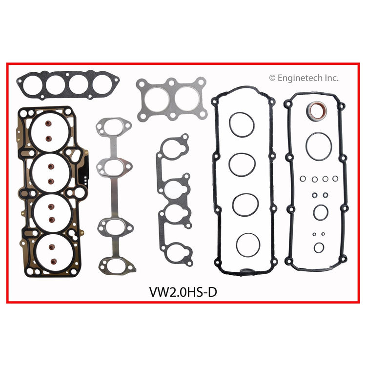 Enginetech VW2.0HS-D Engine Cylinder Head Gasket Set for Volkswagen Beetle, Golf, and Jetta