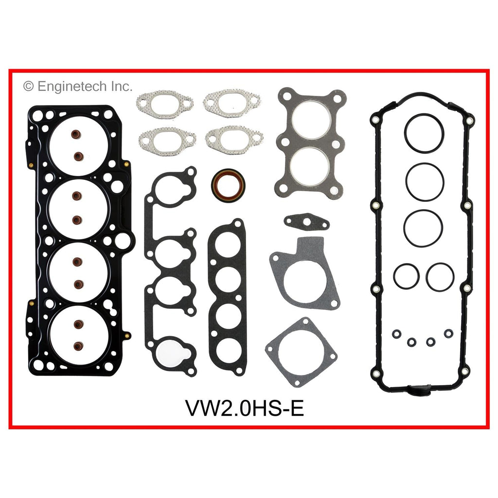 Enginetech VW2.0HS-E Engine Cylinder Head Gasket Set for Volkswagen Cars and Trucks