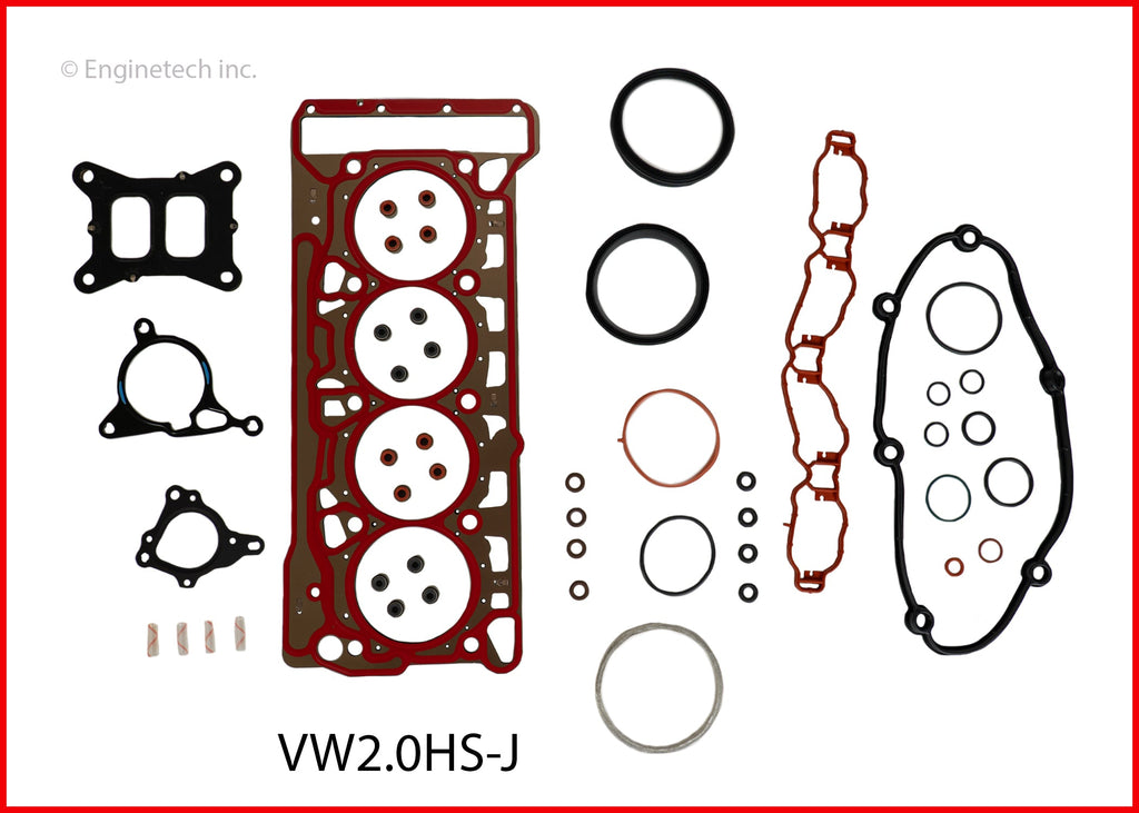 Enginetech VW2.0HS-J Engine Cylinder Head Gasket Set for Volkswagen Vehicles