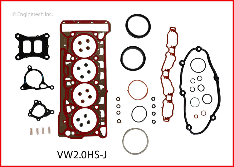 Enginetech VW2.0HS-J Engine Cylinder Head Gasket Set for Volkswagen Vehicles