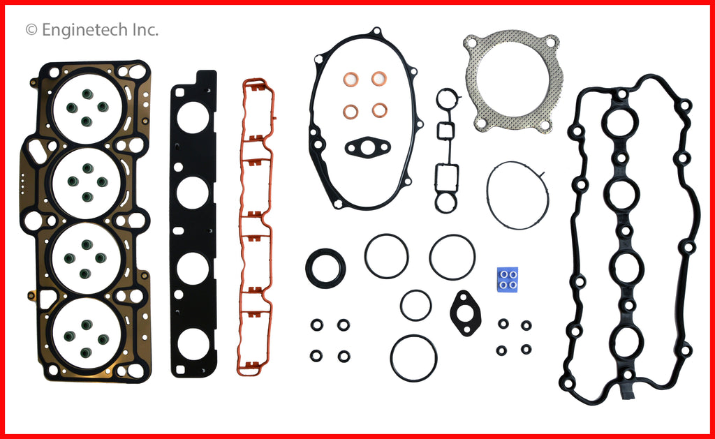 Enginetech VW2.0K-3 Engine Full Gasket Set for Volkswagen and Audi Vehicles