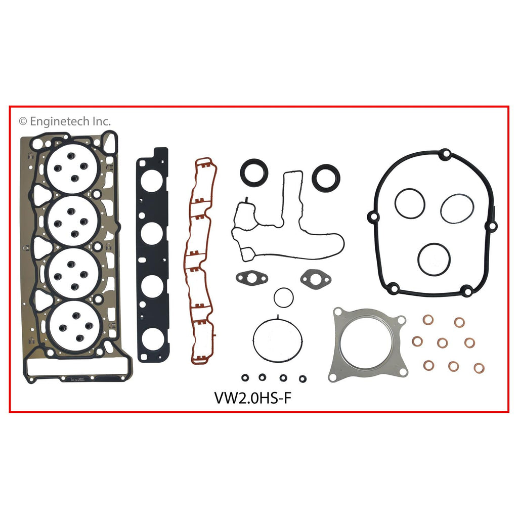 Enginetech VW2.0K-4 Engine Full Gasket Set for Volkswagen Cars and Trucks