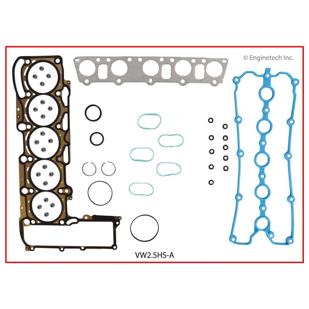 Enginetech VW2.5HS-A Engine Cylinder Head Gasket Set for Volkswagen Jetta, Beetle, and Rabbit