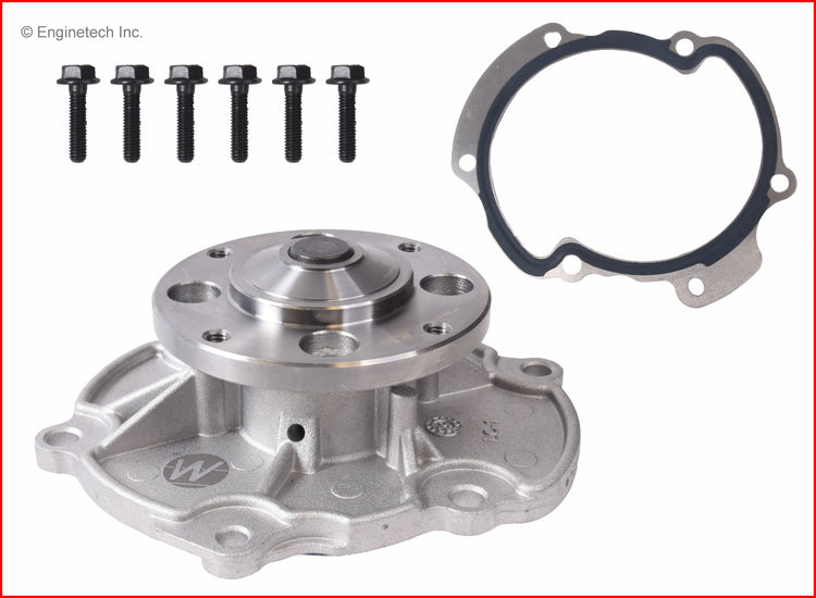 Enginetech WP518 Engine Water Pump with Gasket for 2010-2012 Vehicles