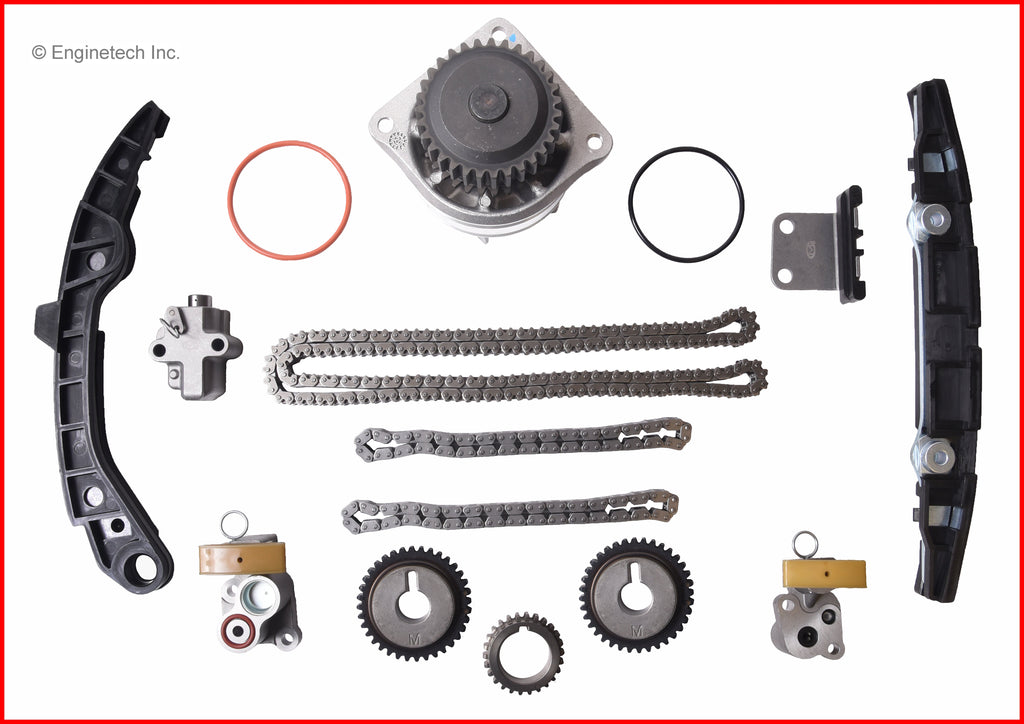 Enginetech WPK730 Engine Timing Chain Kit with Water Pump for Domestic and Import Engines