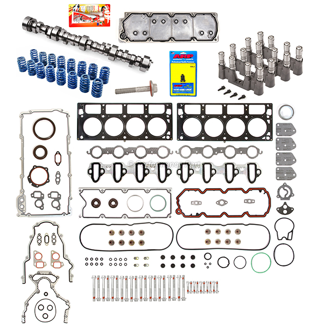 2007-2013 Chevy GM 5.3 AFM DOD Delete Kit Gaskets Lifters Camshaft 3 ...