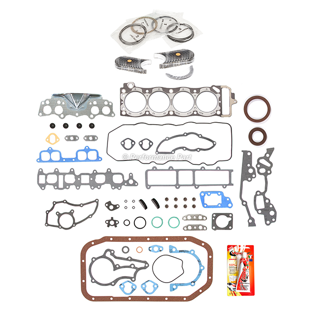 Full Gasket Set Bearings Rings Fit 83-84 Toyota Pickup Celica 2.4 SOHC - Picture 2 of 12