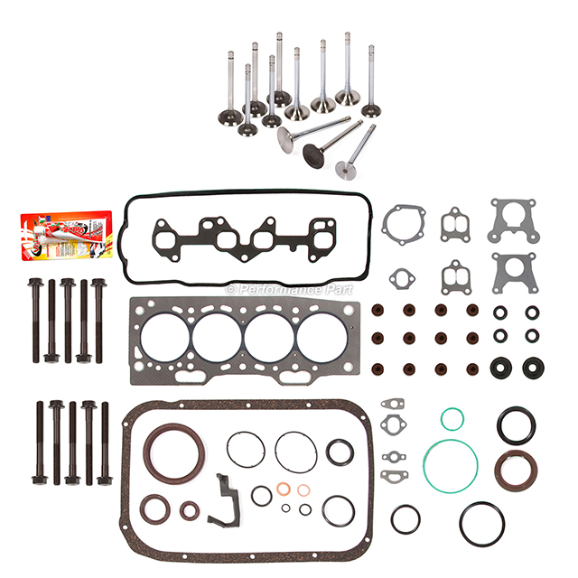 HS9483PT, CS9483 Full Gasket Set Intake Exhaust Valves Fit 87-94 Toyota Tercel 1.5L SOHC 3E 3EE