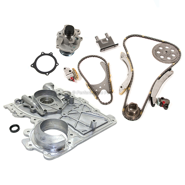 Timing Chain Kit Timing Cover Water Pump Fit 02-07 Chevrolet GMC Isuzu ...