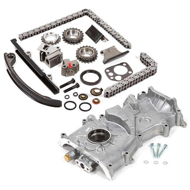 Timing Chain Kit w/o Idler Gear Oil Pump Fit 91-97 Nissan Altima DOHC ...