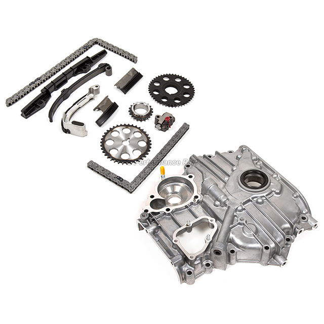 Timing Chain Kit Timing Cover with Oil Pump for 89-94 Mazda